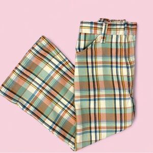 Vintage Sears Toughskins Plaid Dress Pants | Boys Size 6 | Perma-Prest